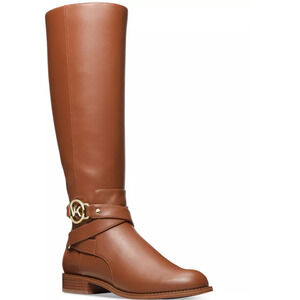 Michael Kors Women's Rory Logo Boots Size 10  Luggage  NWT